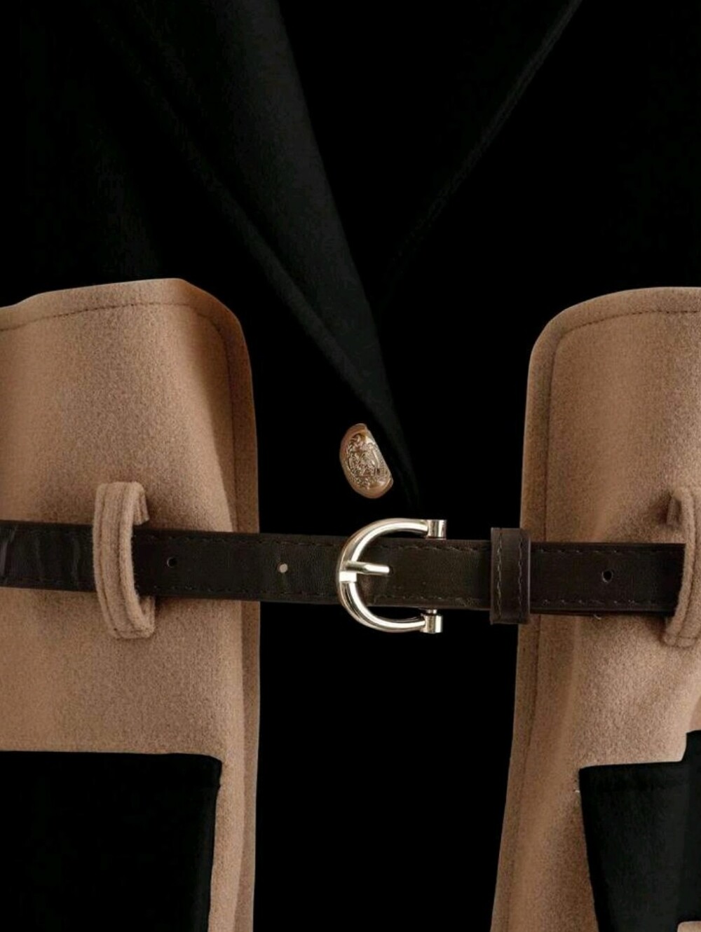 Women's Blazer With Lapel Design,Cinched Waistd Waist, Slim Fit, Casual - Picture 4 of 6